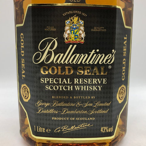 バランタイン 12年 ゴールドシール スペシャルリザーブ 1000ml 43% Ballantine's GOLD SEAL スコッチウイスキー【S0】